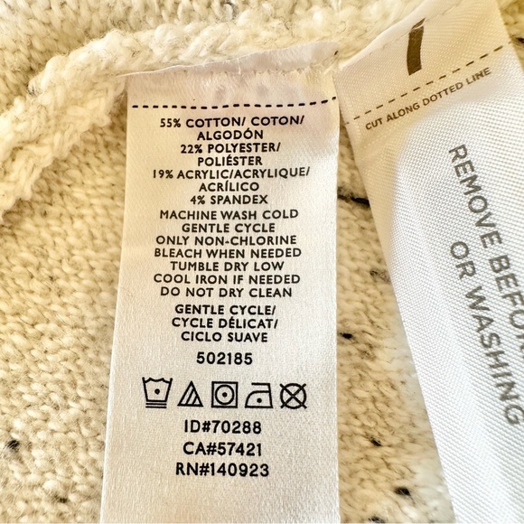 Loft Flecked Turtleneck Poncho Sweater Oversized Small New NWT - Picture 8 of 8